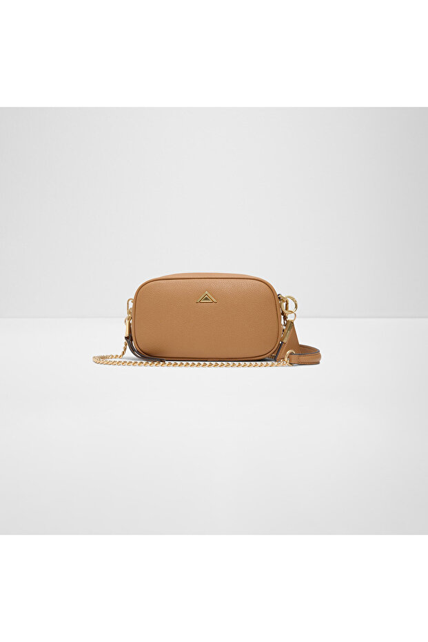 Moanah Textured Crossbody Bag with Zipper and Chain Strap