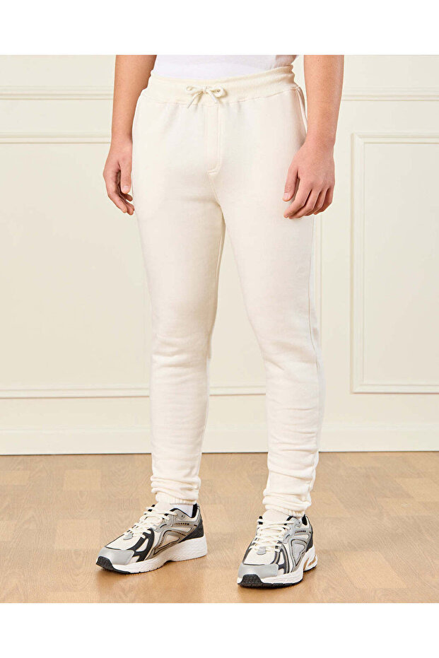 بنطال رياضي عاجي سادة للأولاد الكبار - 1