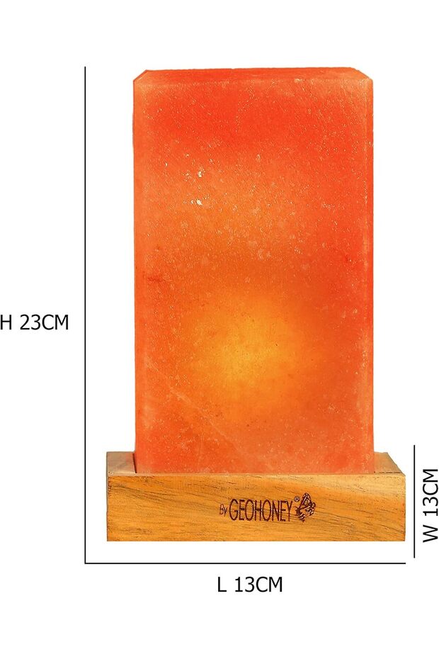 مصباح ملح الهيمالايا - شكل مكعب مستطيل (عادي) - 3