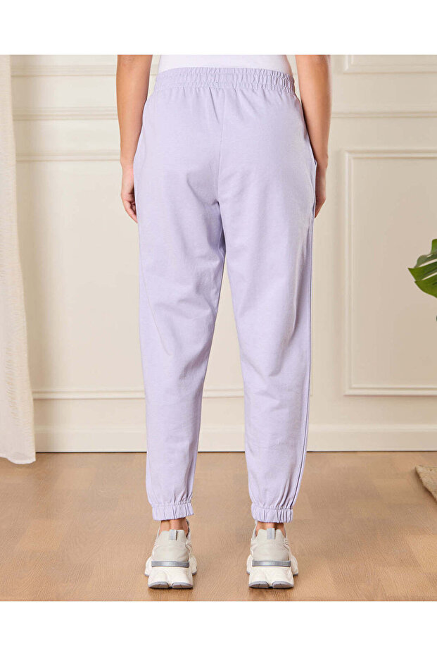 بنطلون رياضي رمادي سادة للنساء - 3