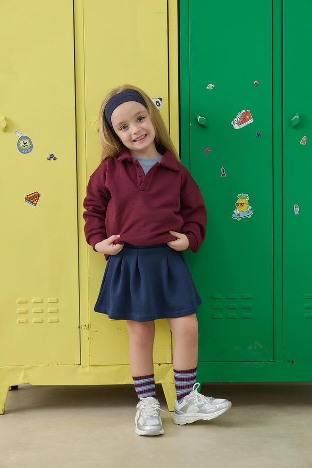 Şortlu Etek - indigo - 1