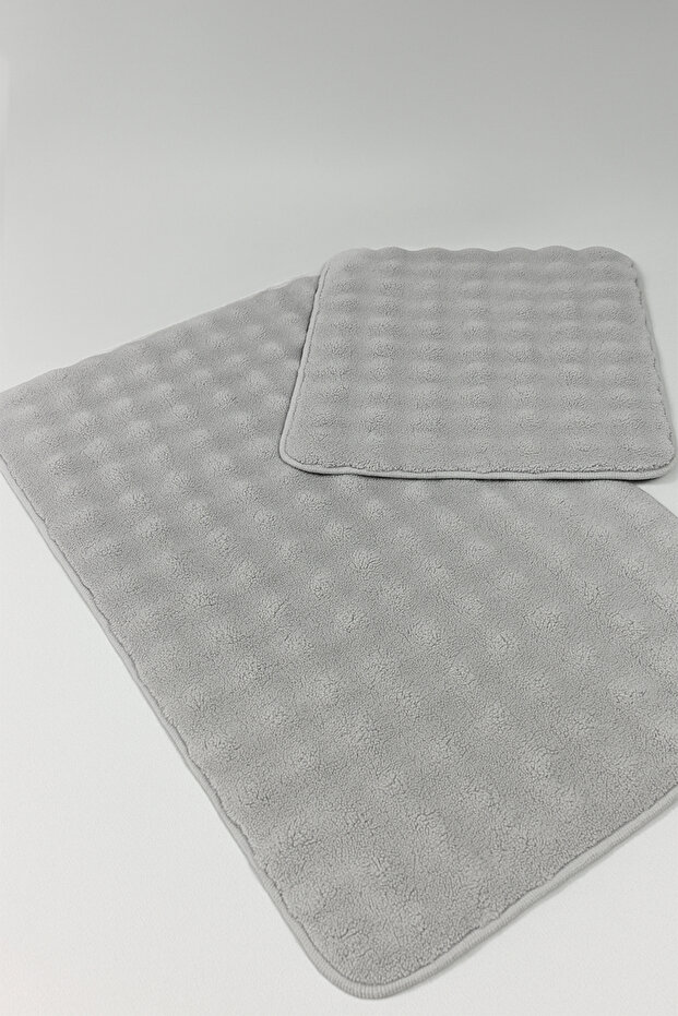 طقم سجادة حمام مكون من قطعتين من بوبول - 2