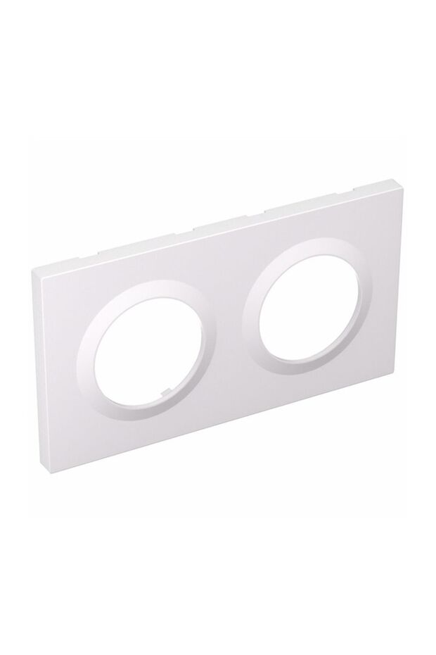 EF2G Double Frame for Orb Switch, Polycarbonate, White - 2