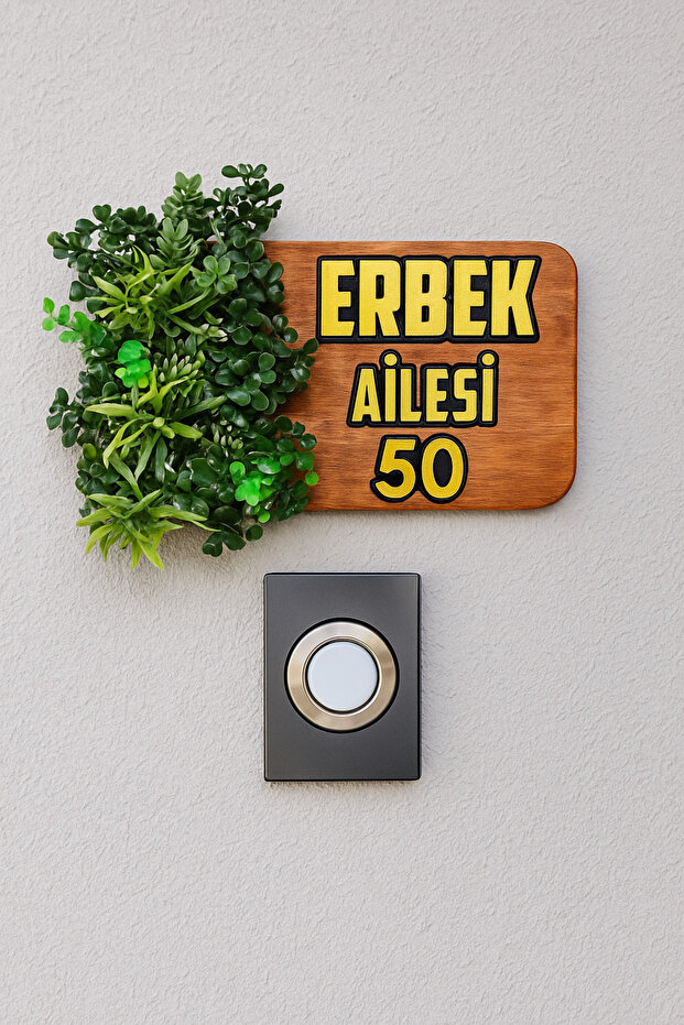 kapı süsü, dış kapı süsü, hediye kapı süsü, kapı isimliği - 2