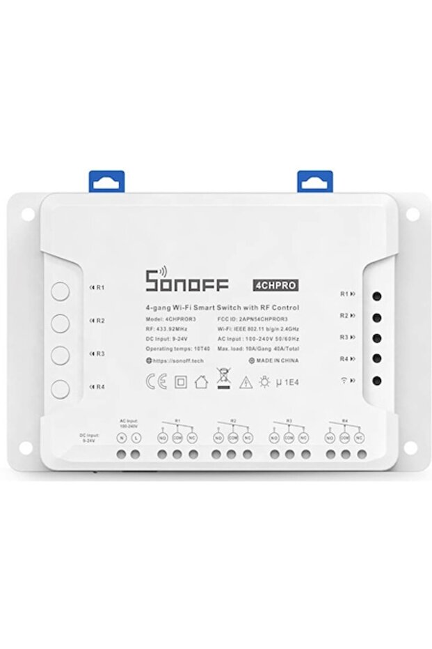 Smart Relay 4CHPROR3, Wireless, 4 channels, compatible with Alexa/Google Home - 1