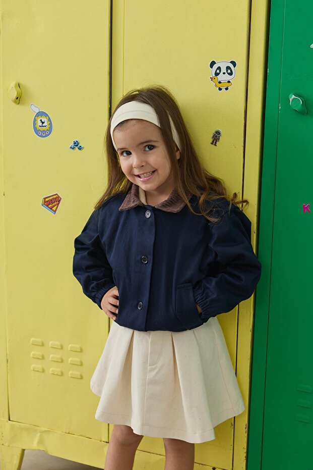 Pileli Etek - bej - 4