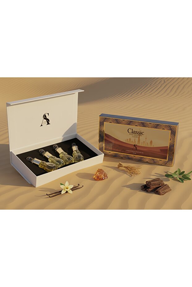 Classic Attar Collection Gift Set | 4×12 ml | Alcohol-Free | Long Lasting | Unisex