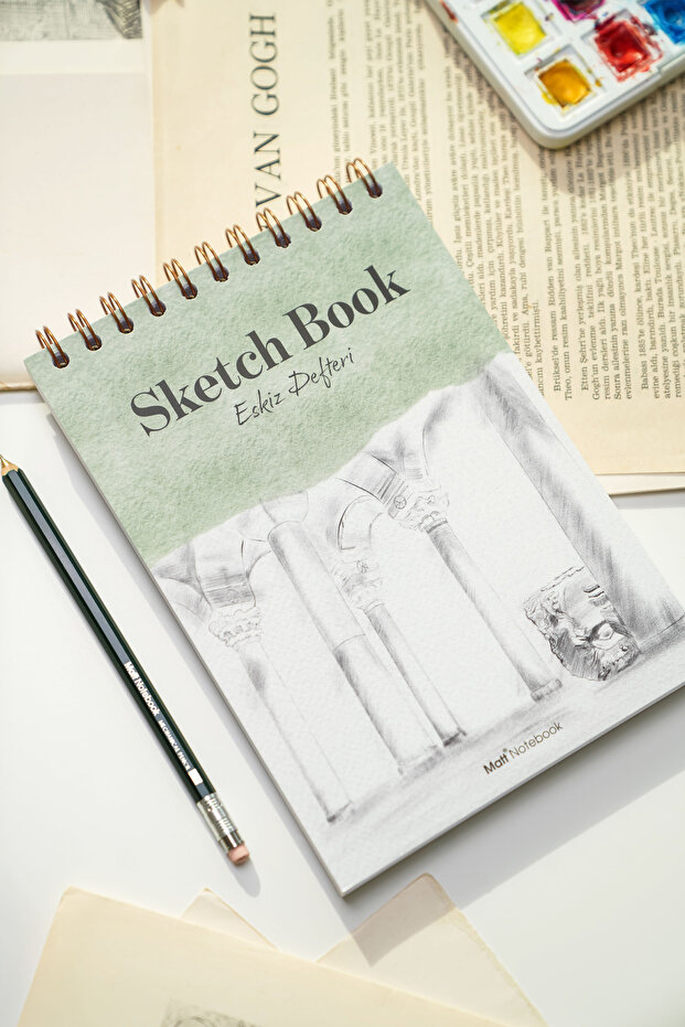A5 Eskiz Defteri Sketch Book 50 Yaprak 150 gr Kalın Kağıt - 1