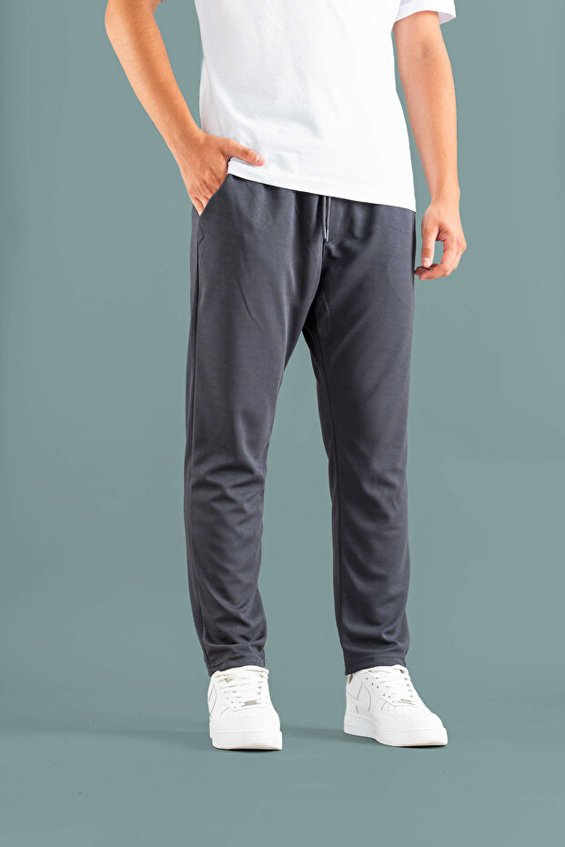 Ανδρικό ελαστικό στη μέση εφαρμοστό Basic Cotton Jogger - 2