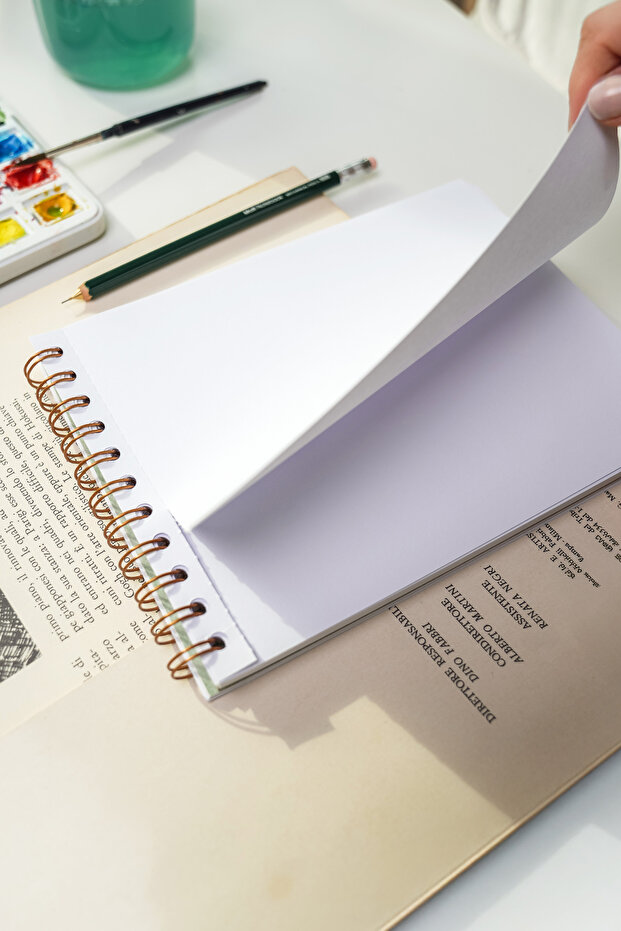 A5 Eskiz Defteri Sketch Book 50 Yaprak 150 gr Kalın Kağıt - 6