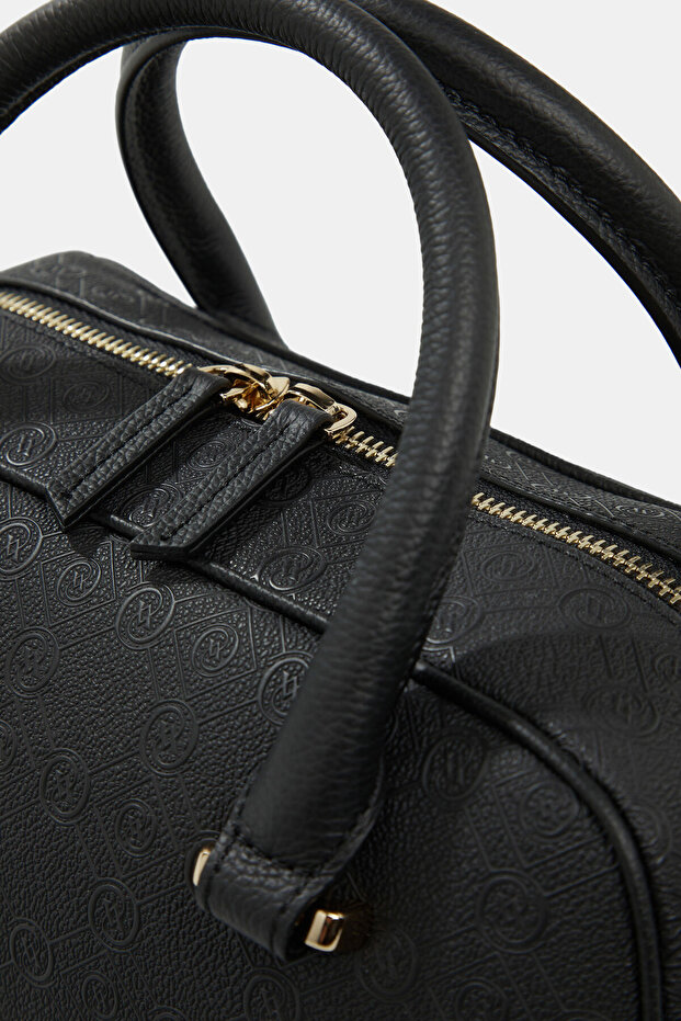 SİYAH MONOGRAM ÇANTA - 5