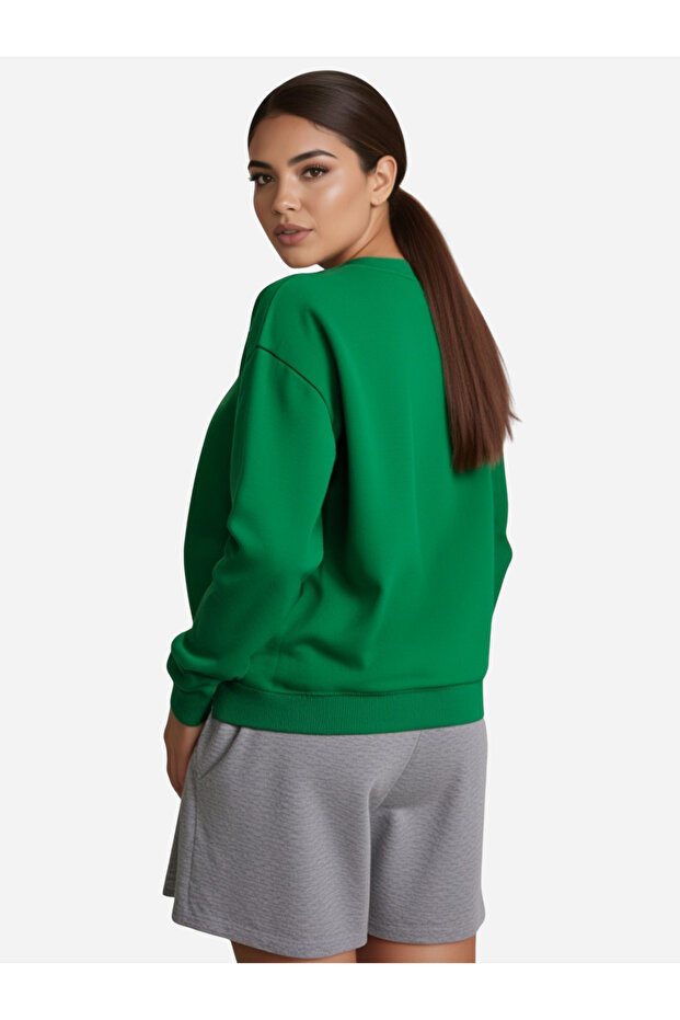Kadın Basic Regular Sweatshirt - 5