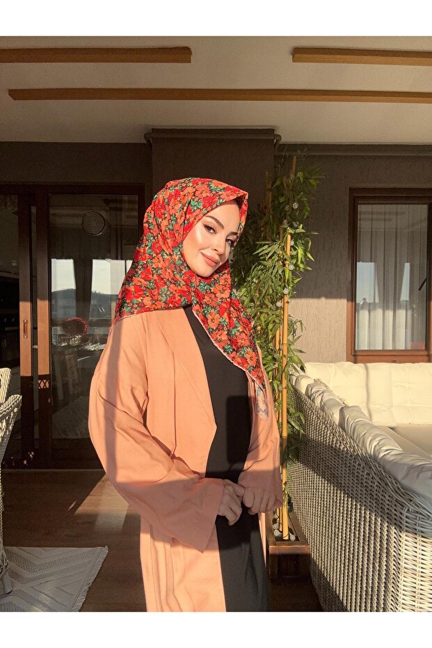 SOFT EŞARP ÇİÇEK DESEN - 2