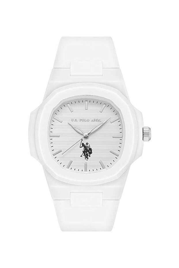Yard 48mm Men's Analog Watch with White Silicone Strap