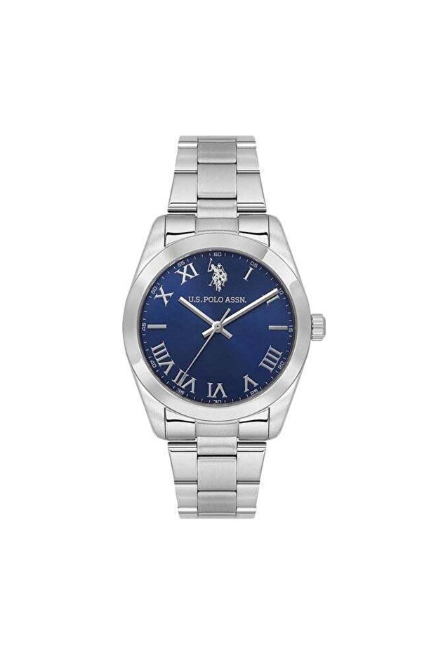 Novelties Blue Dial Silver Stainless Steel Bracelet Analog Watch for Men 40mm