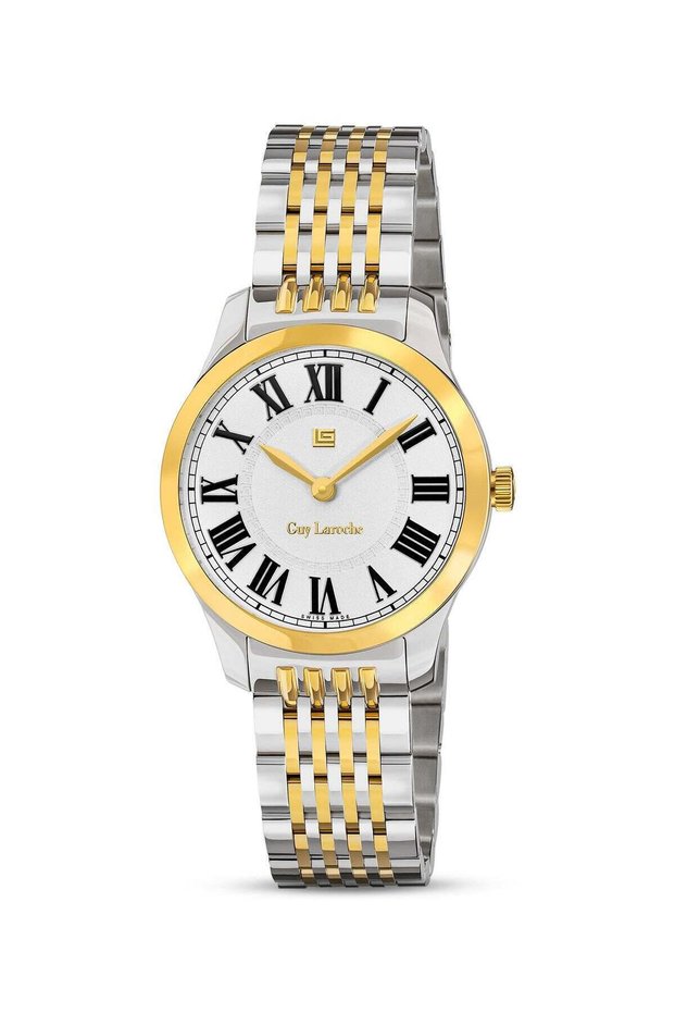 Louise Watch for Women with Silver and Gold Stainless Steel Bracelet 29 mm 5 Atm