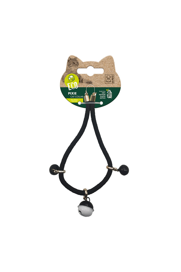 طوق بيكسي كات البيئي باللون الأسود - 5