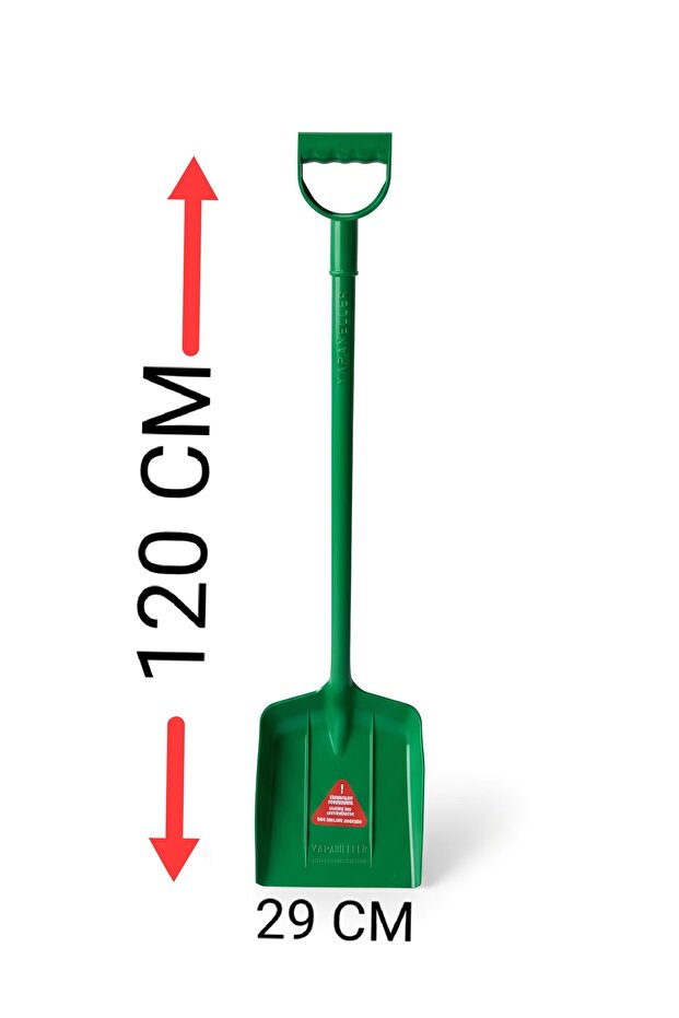 Kar Küreği Tek Parça Plastik Kırılmaz Kürek - 2