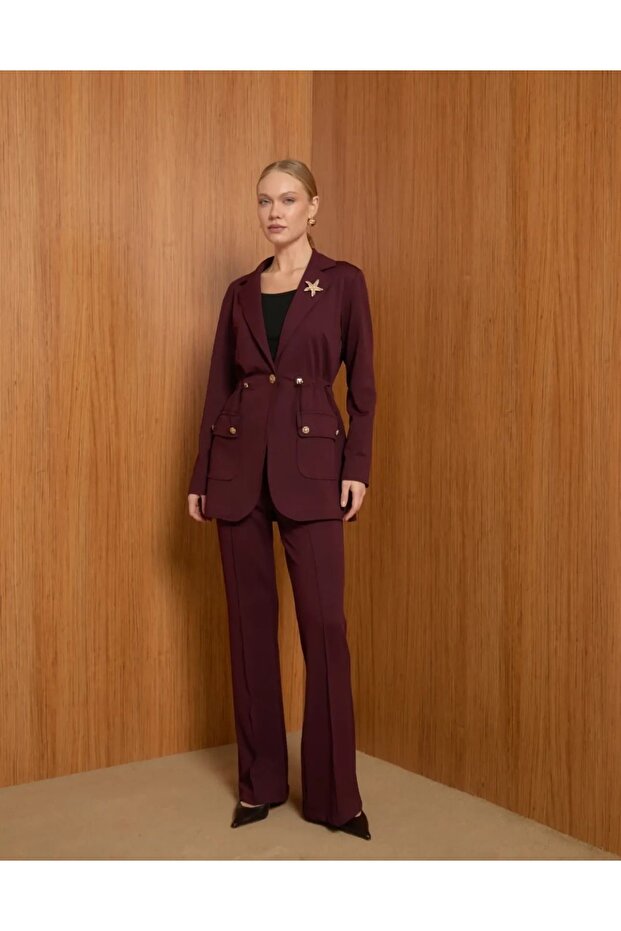 Bordo Örme Takım - 1