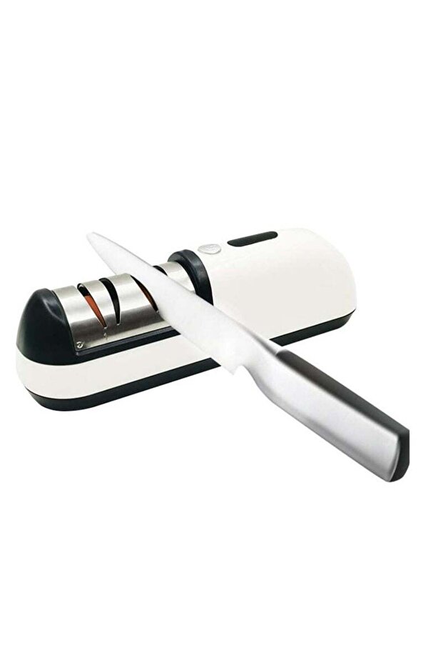 SYOSI Electric Knife Sharpener, Portable Knife Sharpener Three-Speed All-In-One Knife Sharpener, Wi - 1