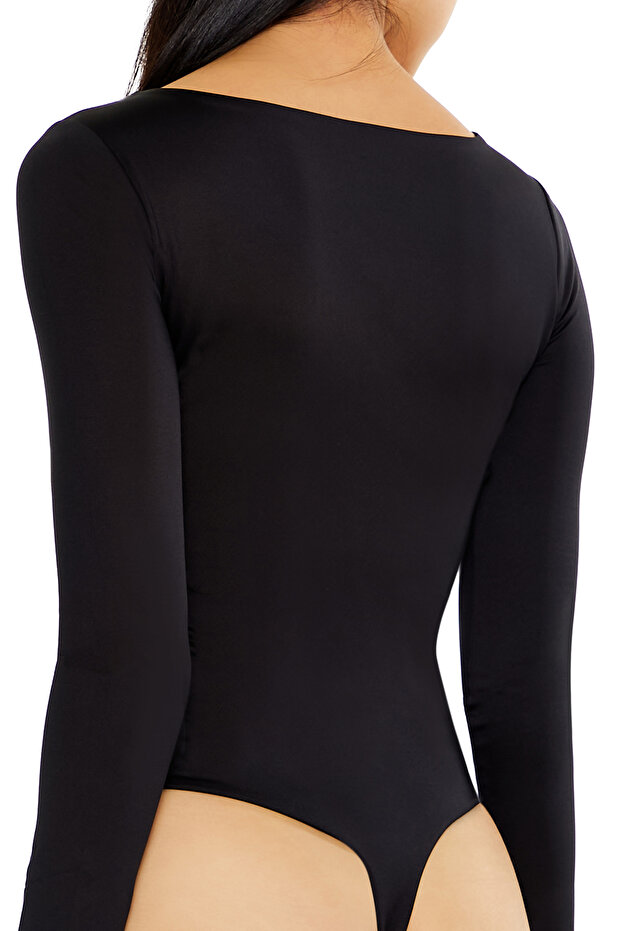 Şekillendirici Taşlı Bodysuit - 5