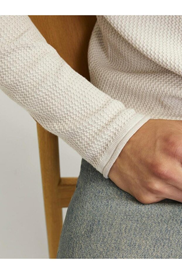 Rundhals ve Strickpullover Rundhals ve Einfarbig Strickpullover - 6
