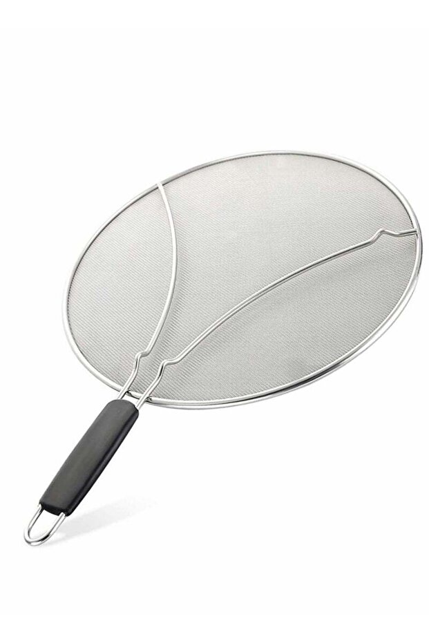 Excefore Grease Splatter Screen for Frying Pan, Splatter Guard with Silicone Handle, Stops 99% Hot - 1
