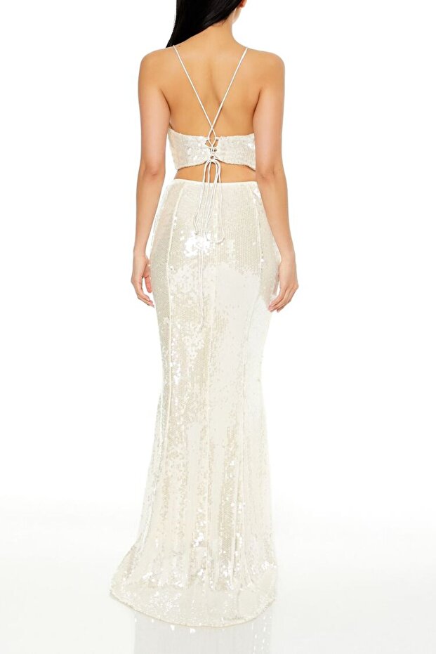 Pul Payetli Maxi Etek - 5