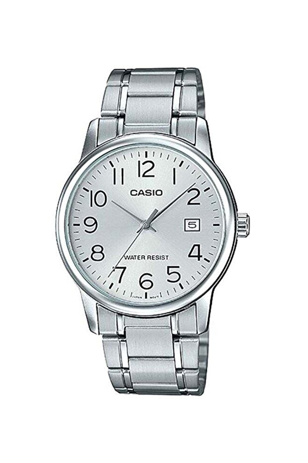 Men's Water Resistant Analog Watch MTP-V002D-7BUDF - 37 mm - Silver