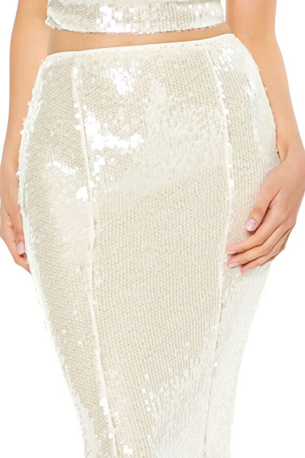 Pul Payetli Maxi Etek - 3