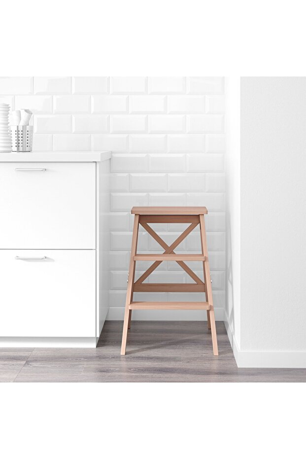 BEKVÄM Step stool, beech, 63 cm - 3