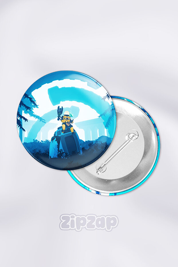 Risk of Rain Video Game Bag Ornament Pin Button Badge Set (1 Pcs)