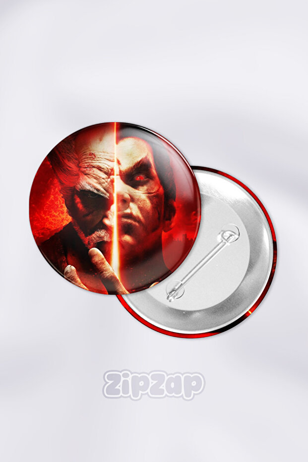 Tekken Video Game Bag Ornament Pin Button Badge Set (1 Pc)