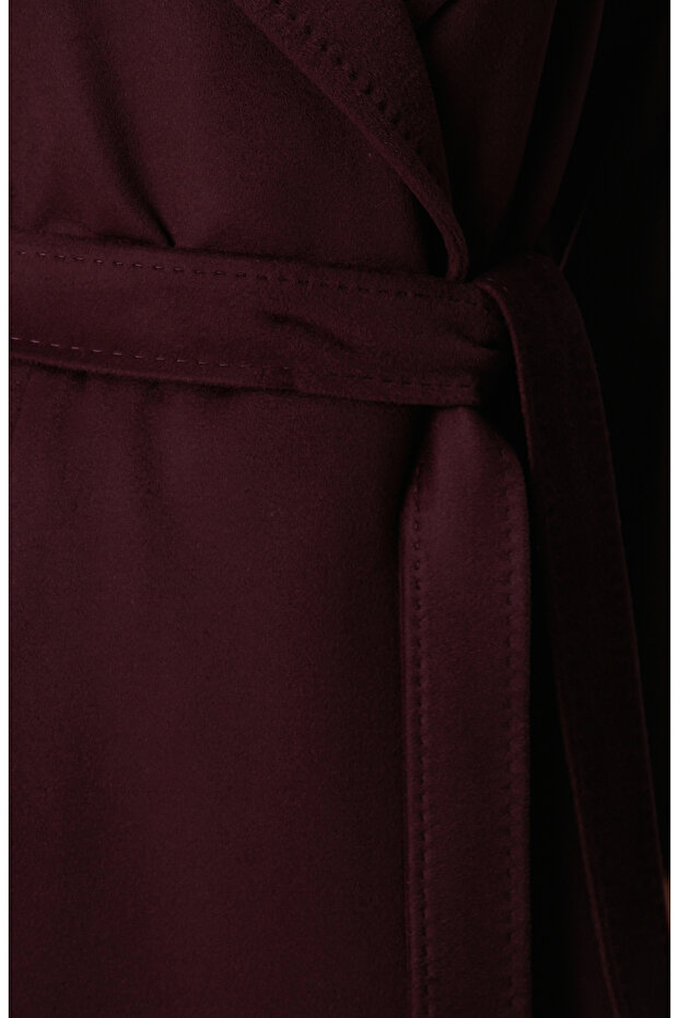 Limited Vişne Yün Manto - 6