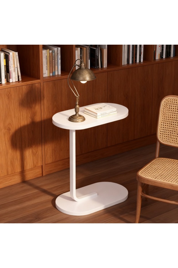 C-shaped side table, coffee table, modern side table, sofa side table, bedside table - 9