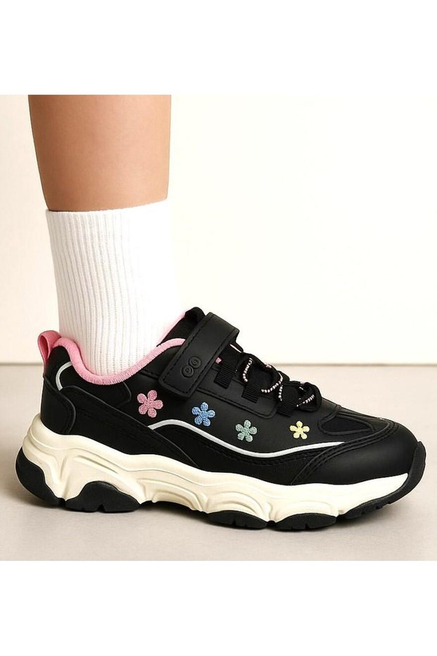 Bella-Ptk 26/30 Girl's Velcro Sneaker Sports Shoes