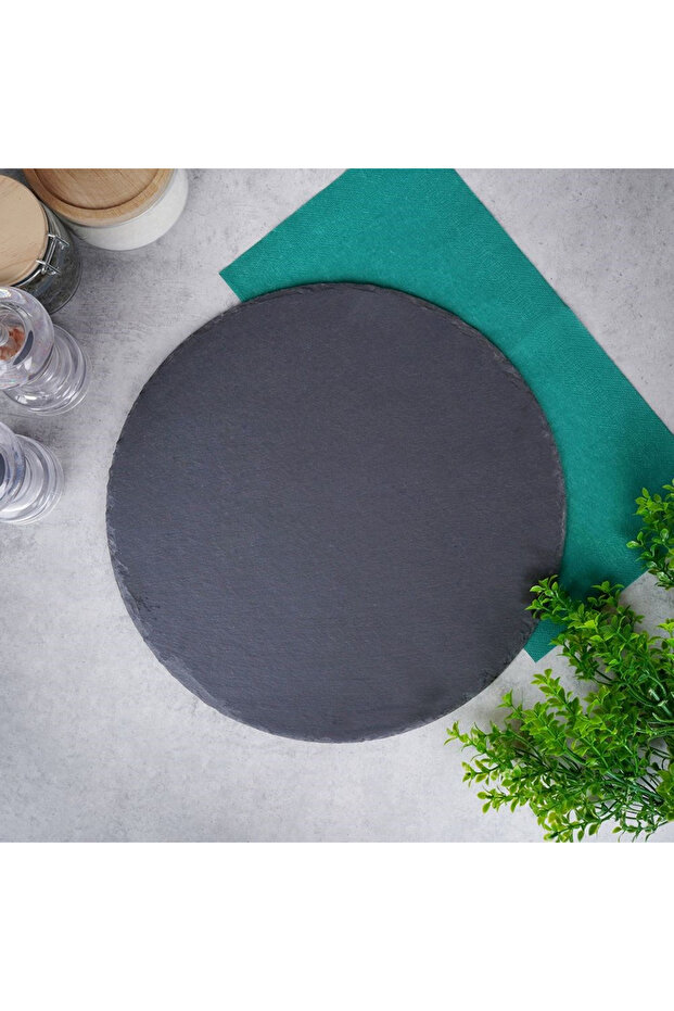 30cm round stone serving tray - 4