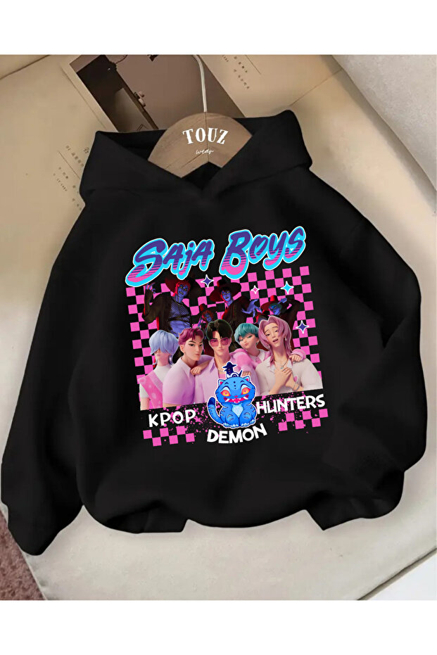 Young Kpop Demon Hunters Saja Boy 3-Thread Thick Sweet Hoodie
