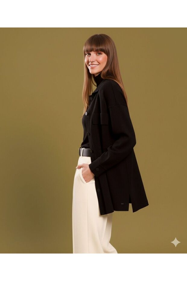 DÜĞMELİ TRİKO CEKET 12302 - 4