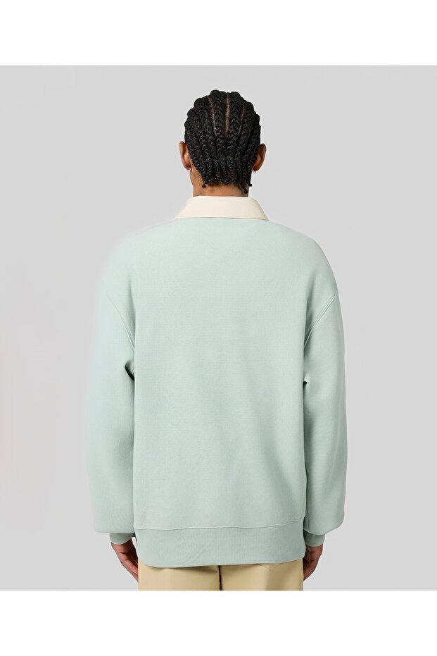 Reverse Weave Core Polo Neck Sweatshirt - 3