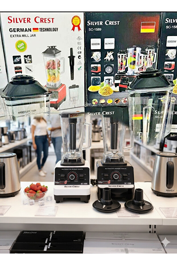 PROFESYONEL SILVER CREST MULTIFUNCTION BLENDER ROBOT ÇİFT HAZNELİ - 4