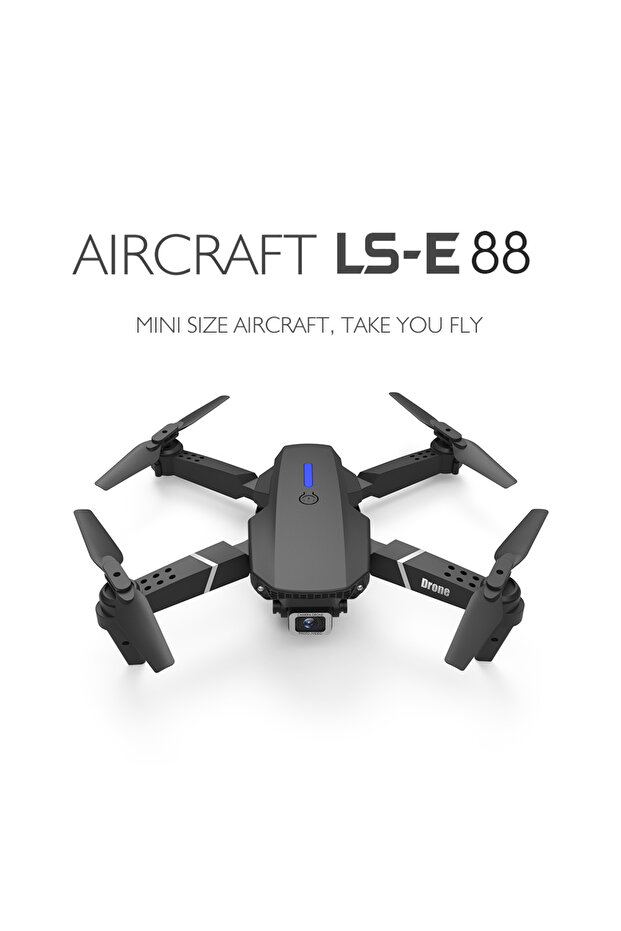 E88 Mini Drone Quadcopter Wifi Fpv 2 Batarya - 1