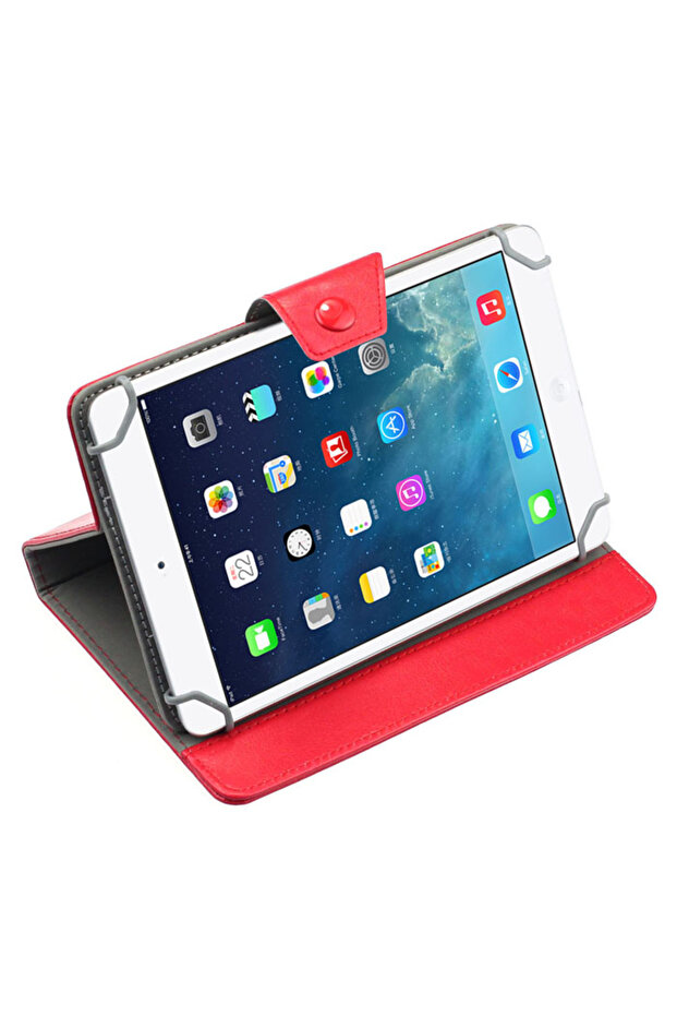 7 Inch Model X Tablet Case, Red, Folder Type - 3