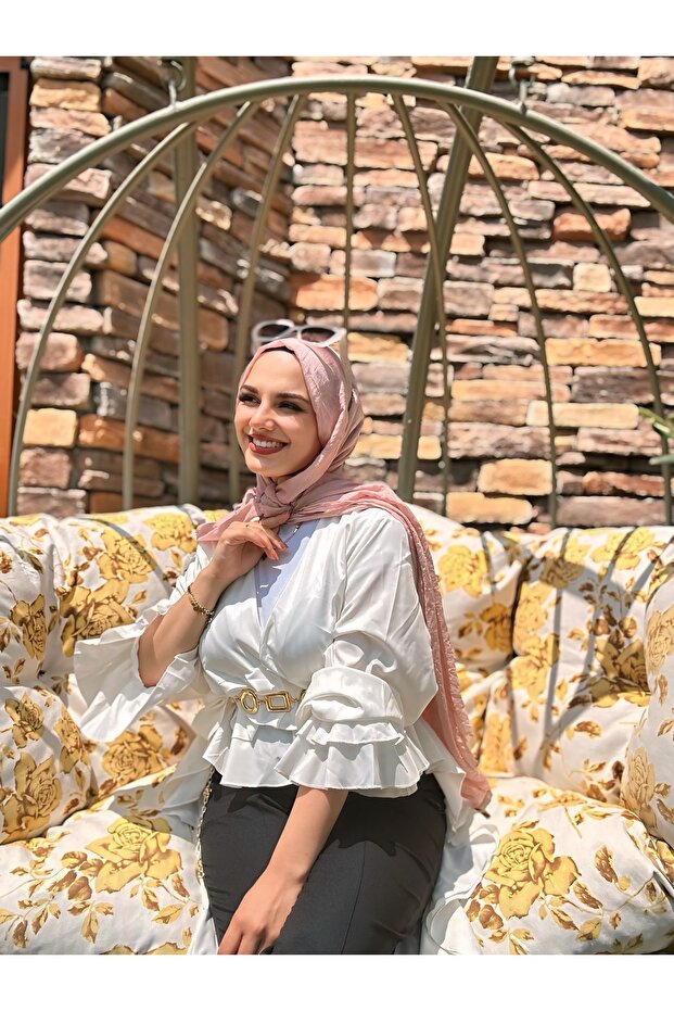 Aya Serisi Şal - Toz Pembe - 1