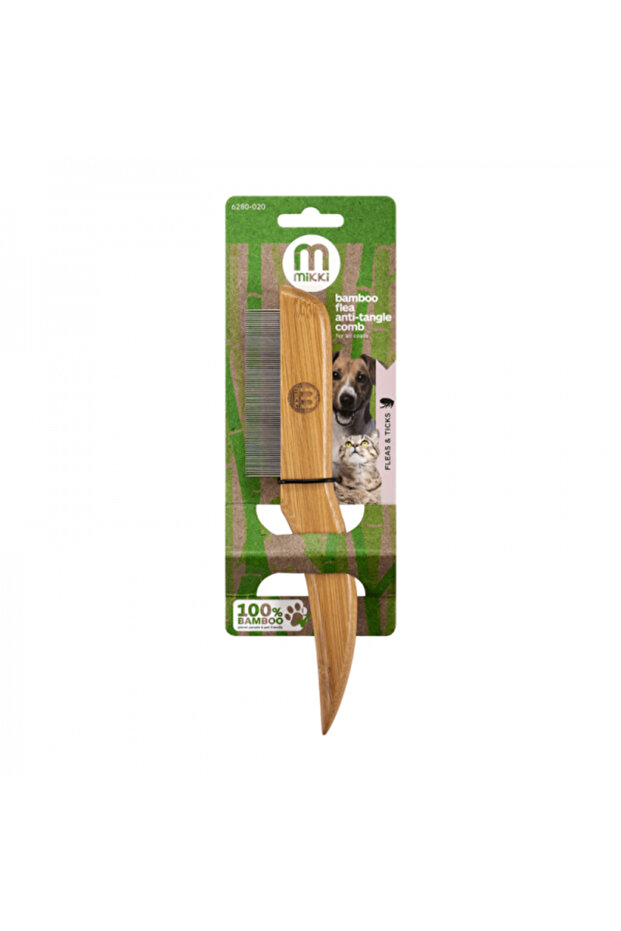 BAMBOO ANTI-TANGLE COMB ( FLEA )