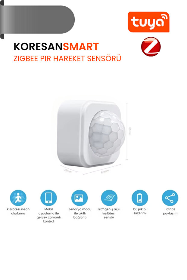Tuya Zigbee Pır Hareket Sensörü - 6