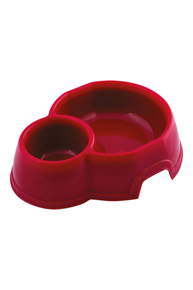 Mon Ami Double Plastic Pet Bowl (MIX)