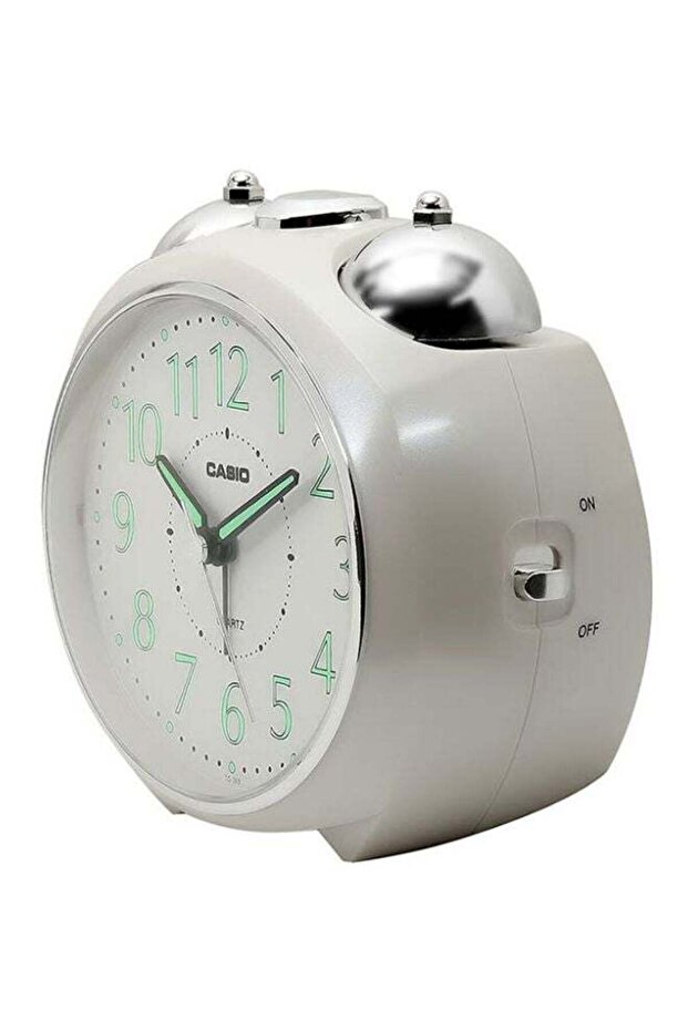 Table Quartz Alarm Clock White - 3