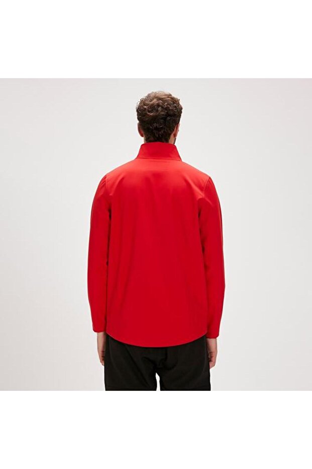 سترة كونش سوفتشيل للرجال باللون الأحمر - 3