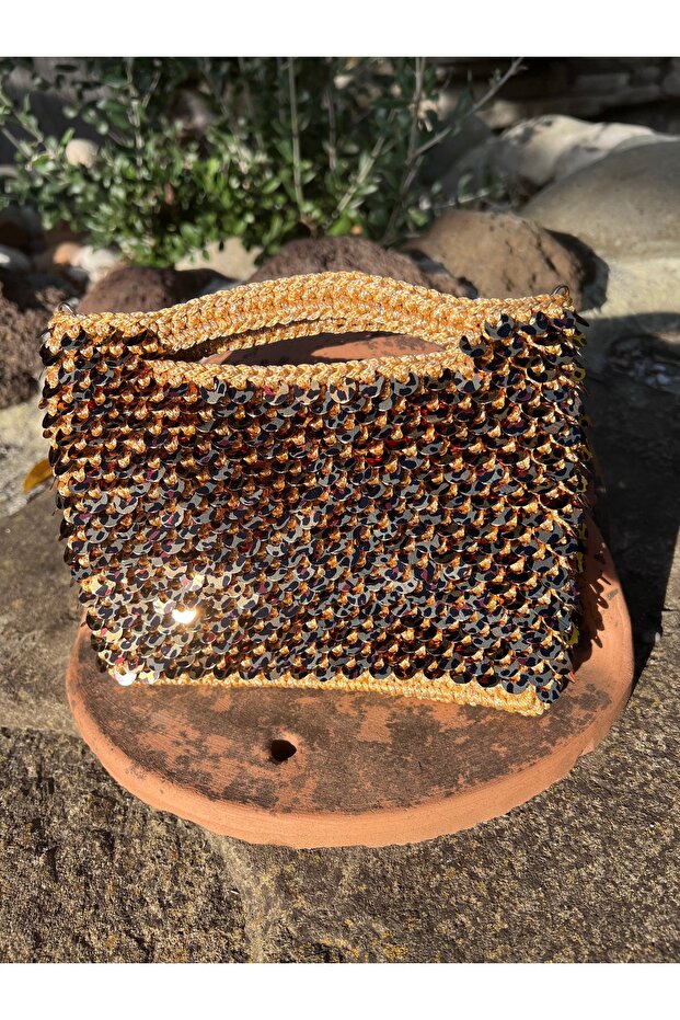 Mini Leopar Pullu Çanta - 2